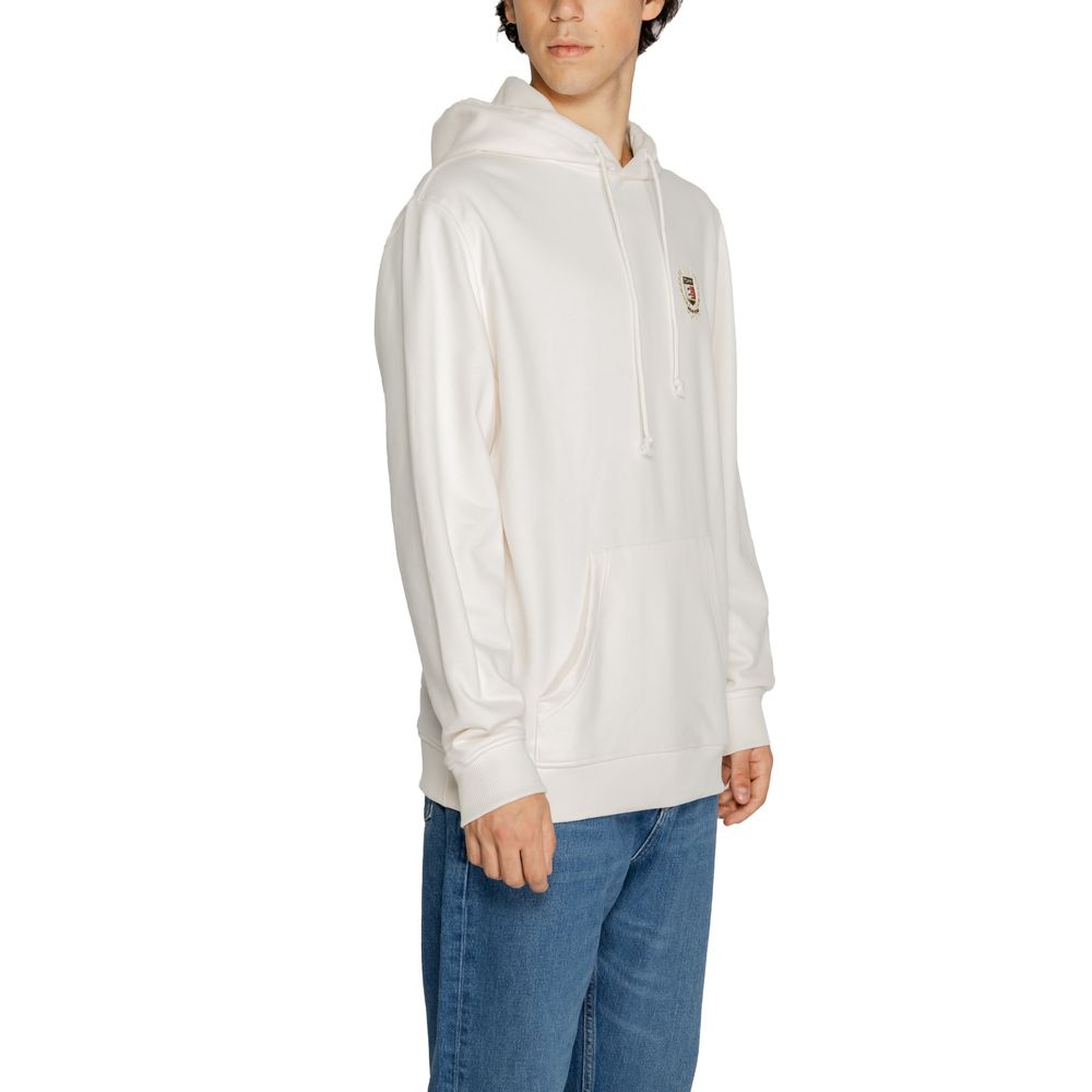 Weißer Baumwollpullover