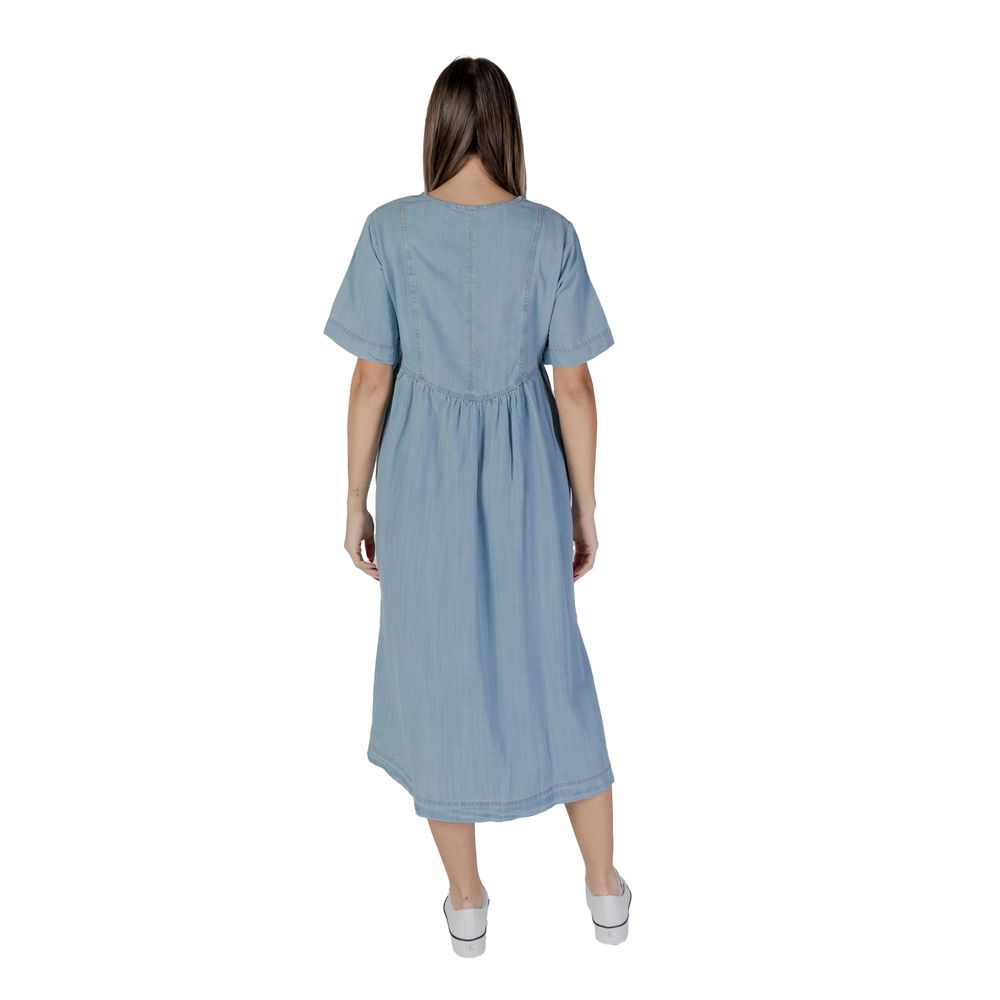 Abito in cotone azzurro