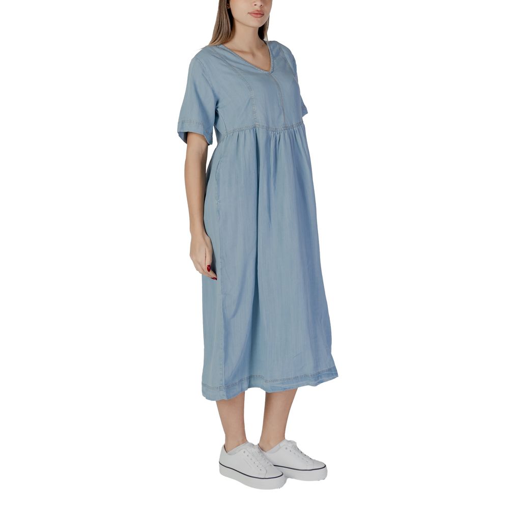 Abito in cotone azzurro