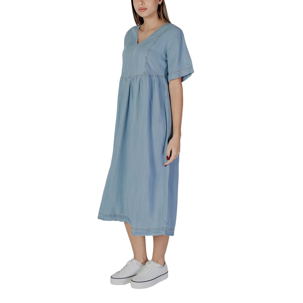 Abito in cotone azzurro