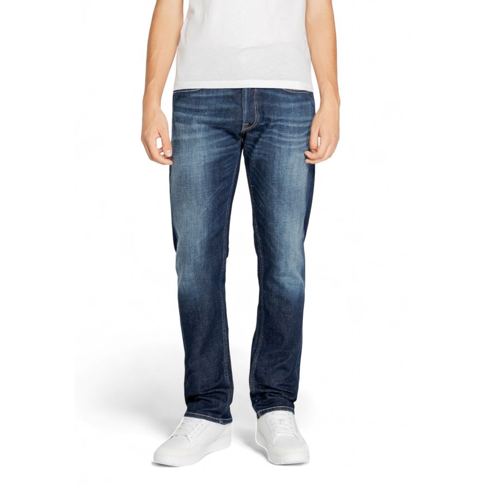 Blaue Jeans und Hose aus Baumwolle