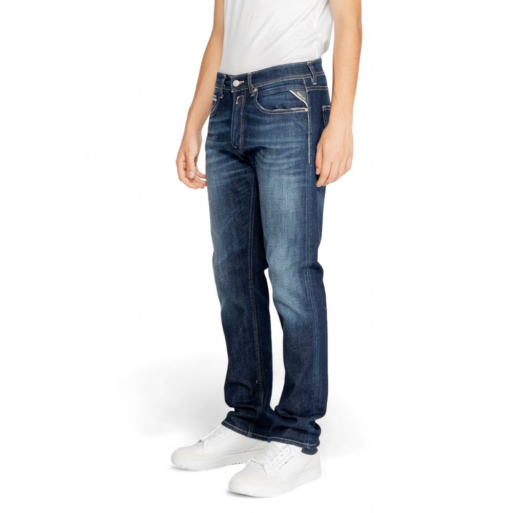 Blaue Jeans und Hose aus Baumwolle