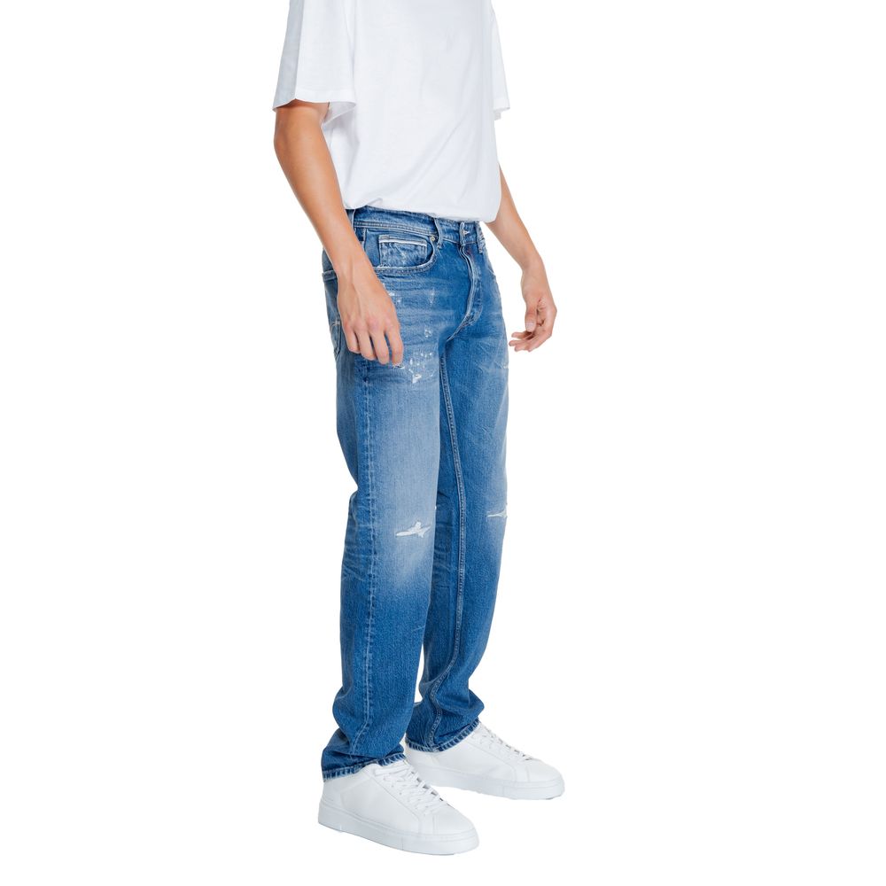 Blaue Jeans und Hose aus Baumwolle