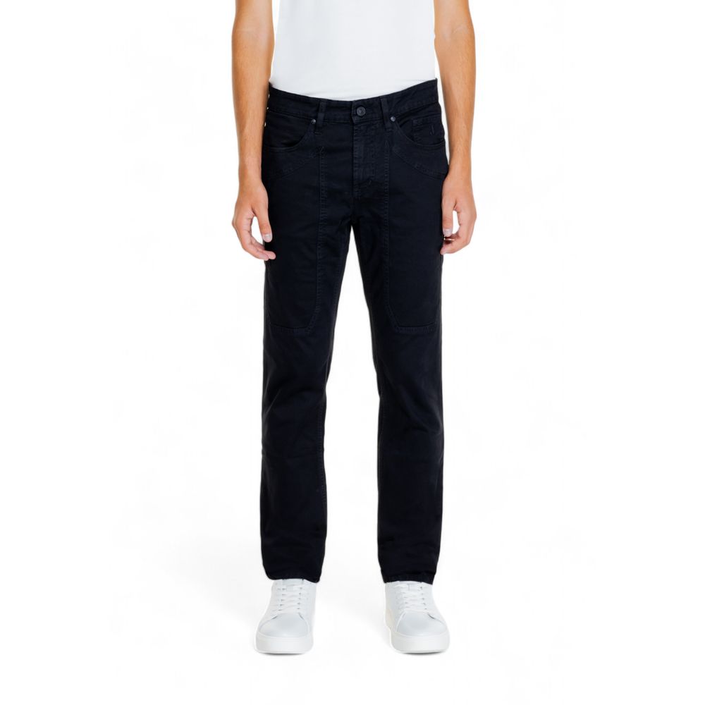 Jeans e pantaloni in cotone nero