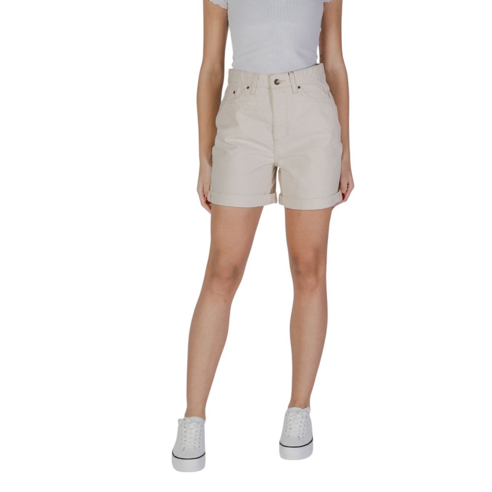 Pantaloncini in cotone beige