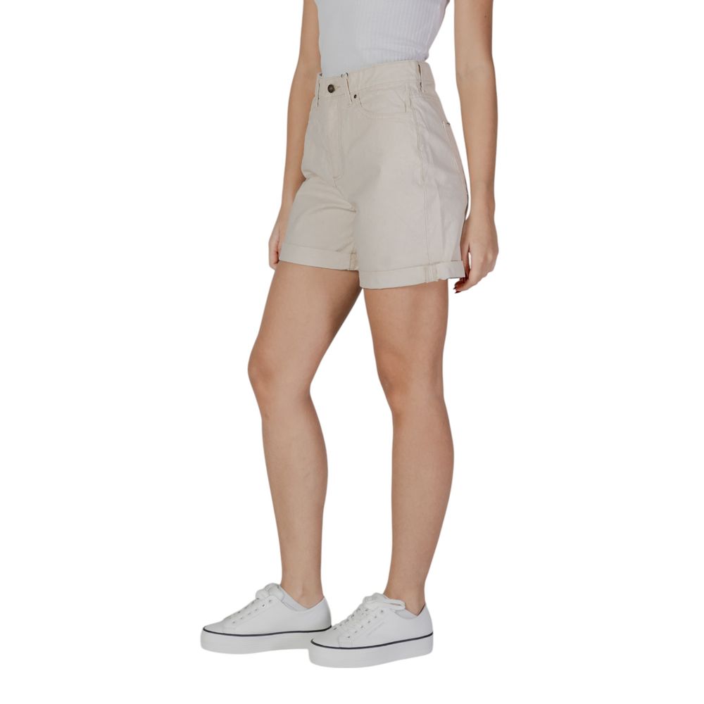Beige Baumwollshorts