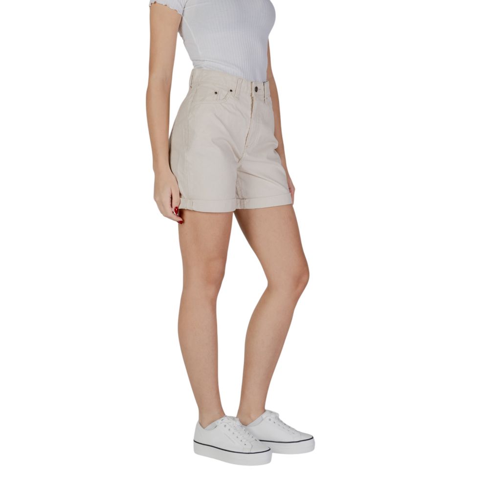 Beige Baumwollshorts