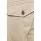 Beige Baumwolljeans und Hose