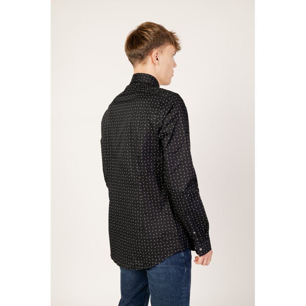 Camicia in cotone nero