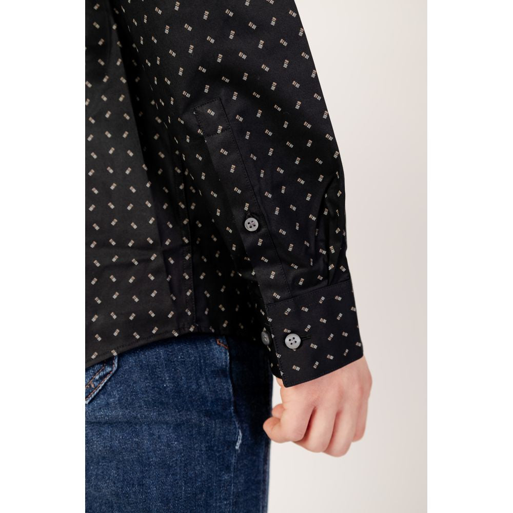 Camicia in cotone nero