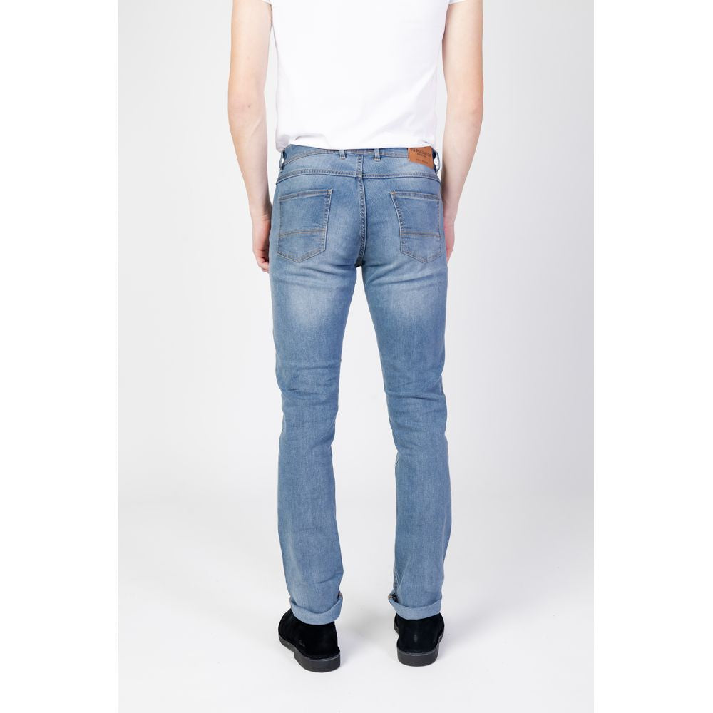 Blaue Jeans und Hose aus Baumwolle