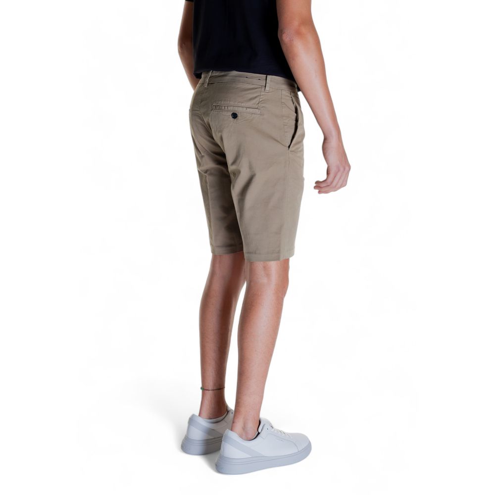 Beige Cotton Short