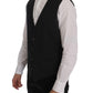 Elegante gilet grigio a righe