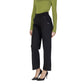 Schwarze Viskose-Jeans und -Hose