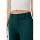 Green Polyester Jeans & Pant