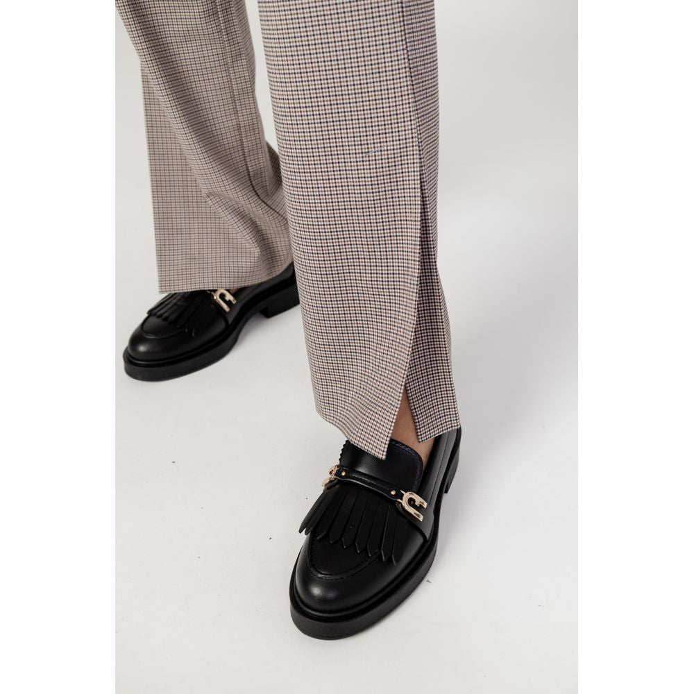 Beige Polyester Jeans &amp; Hose