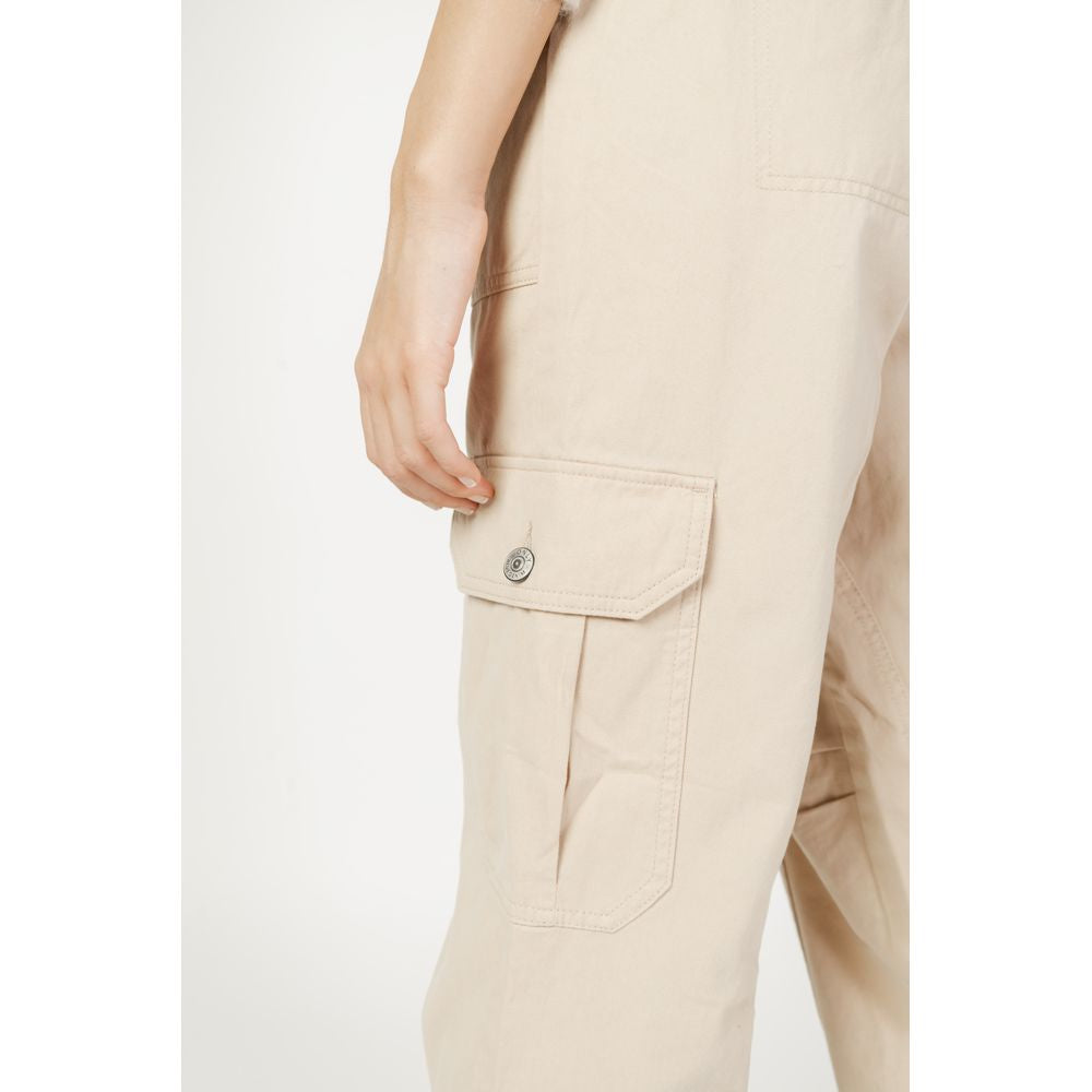 Jeans e pantaloni in cotone beige