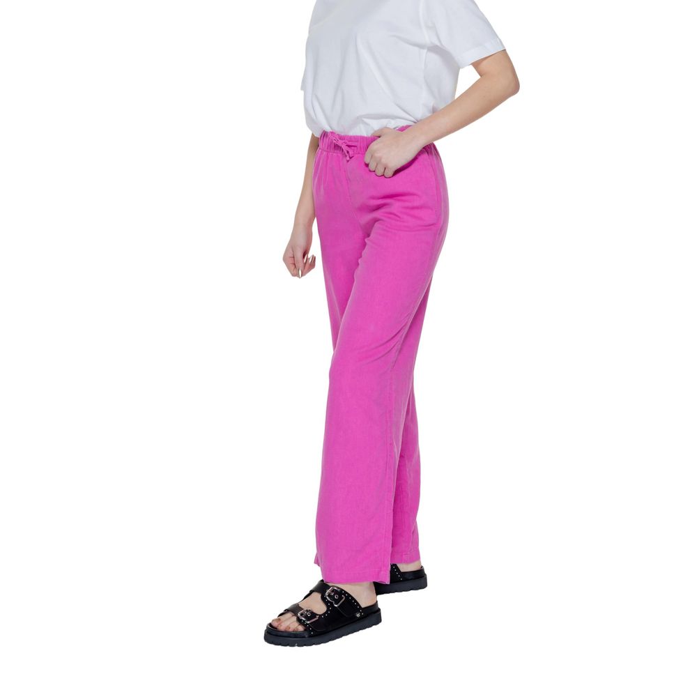 Rosa Leinenjeans und Hose