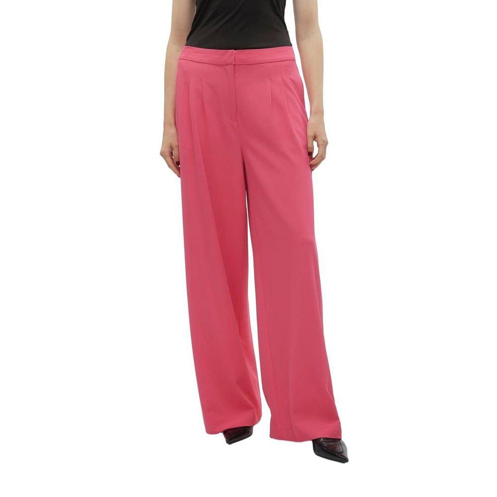 Rosa Polyester Jeans &amp; Hose