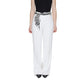 White Polyester Jeans & Pant