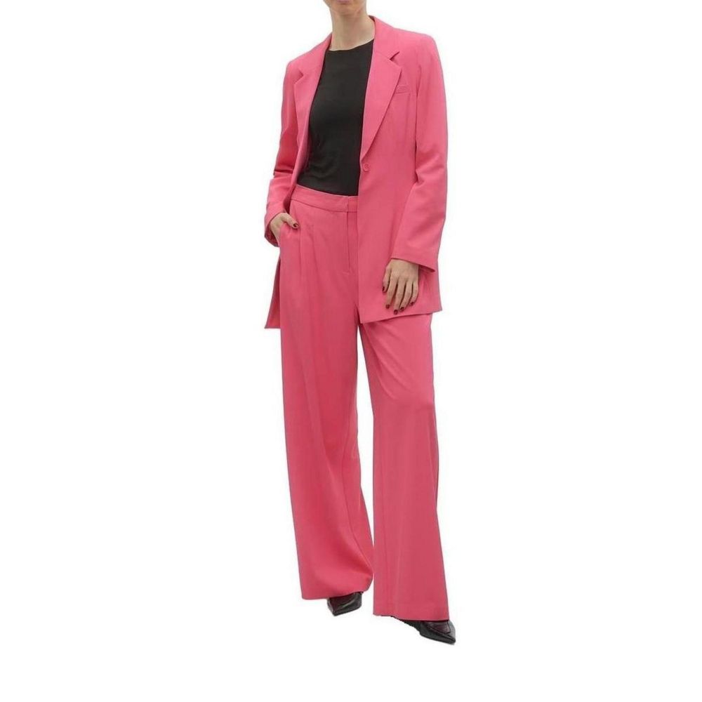 Rosa Polyester Jeans &amp; Hose