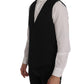 Elegante gilet monopetto nero