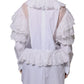 Camicia in popeline di cotone bianco, camicetta e top