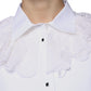Camicia in popeline di cotone bianco, camicetta e top