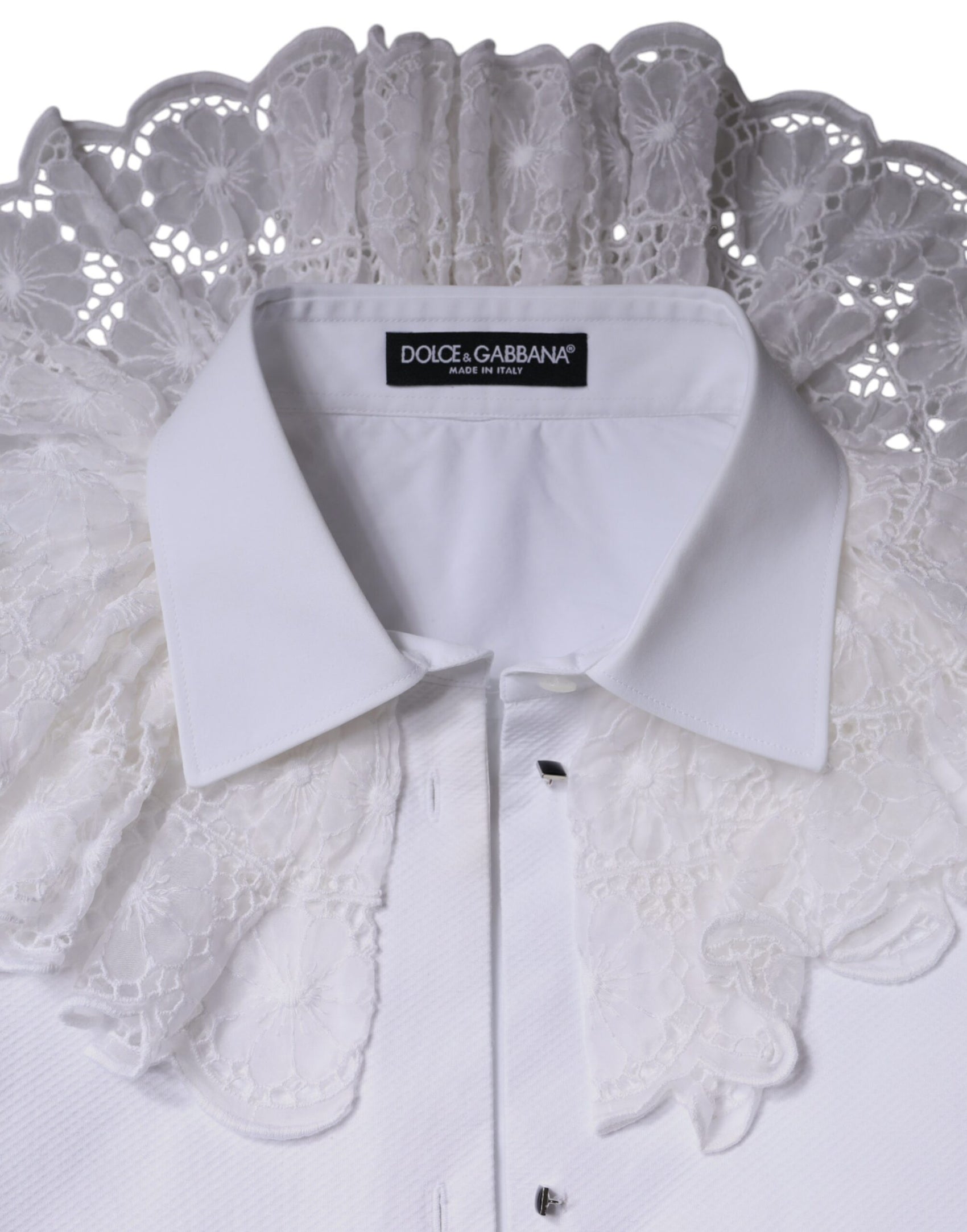 Camicia in popeline di cotone bianco, camicetta e top