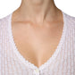 Maglione cardigan bianco in seta con bottoni