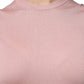 Canotta senza maniche in maglia di cashmere rosa