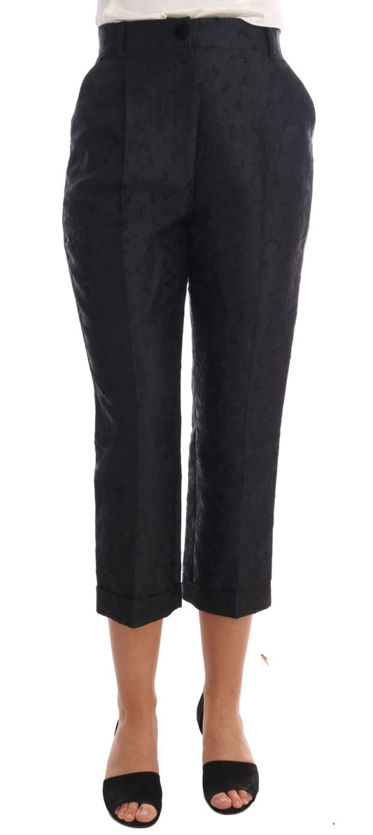 Pantaloni Capri eleganti a vita alta