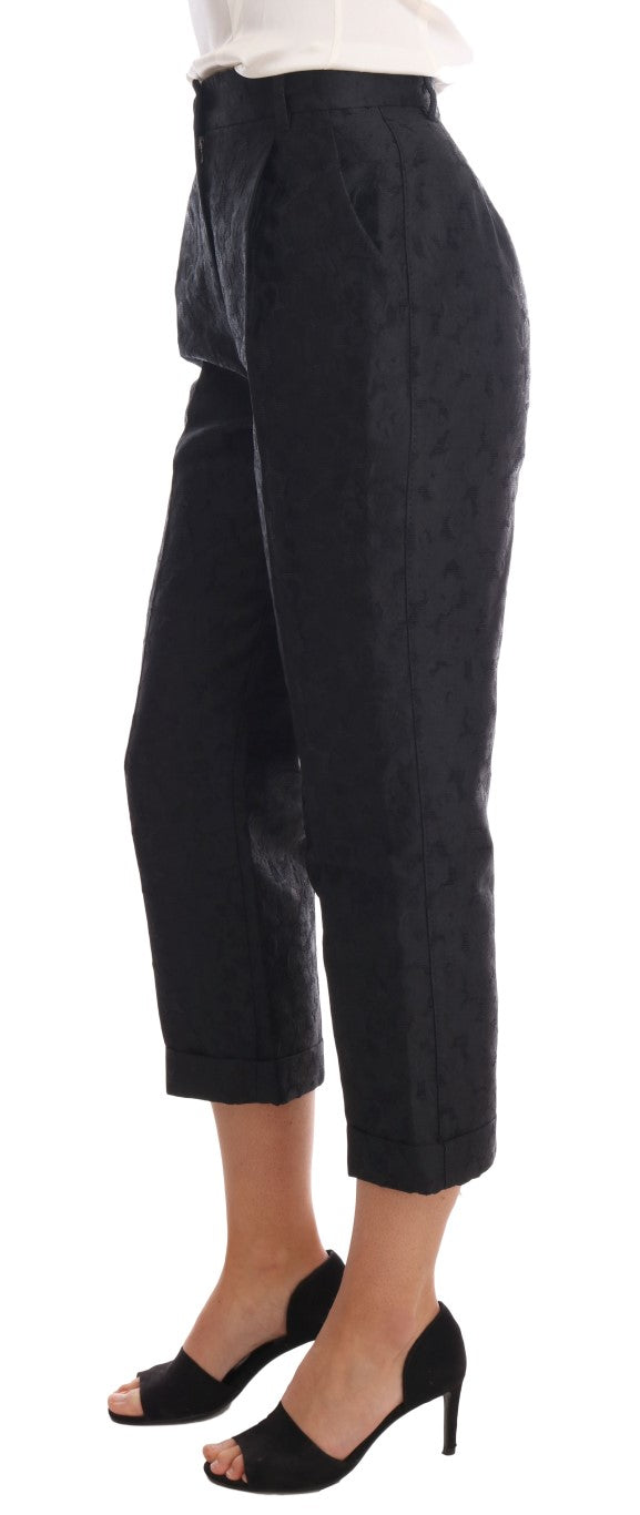 Pantaloni Capri eleganti a vita alta