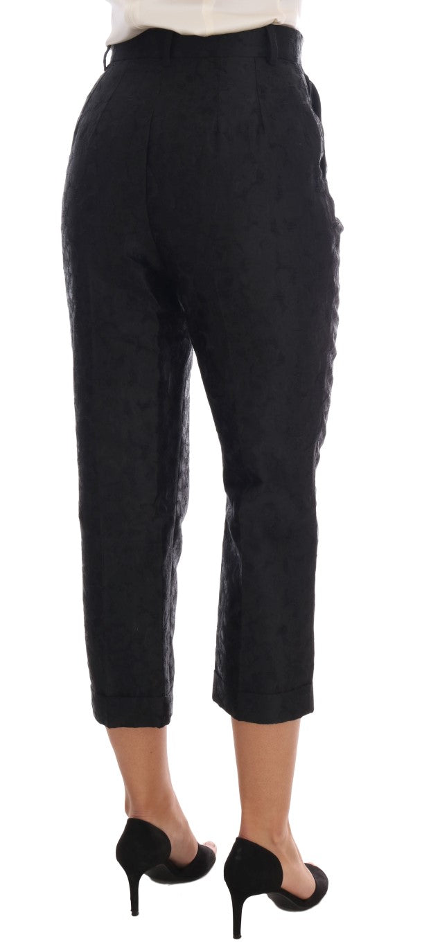Pantaloni Capri eleganti a vita alta