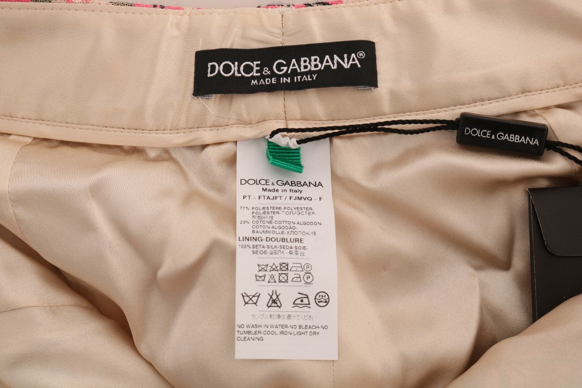 Elegante Brokathose mit Blumenmuster