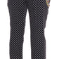 Pantaloni eleganti con pois decorati