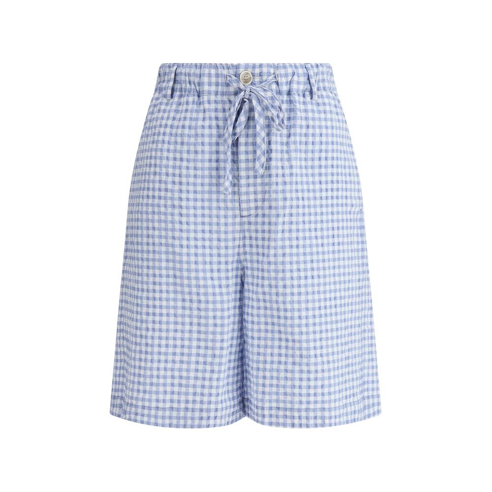 knielange Vichy-Shorts