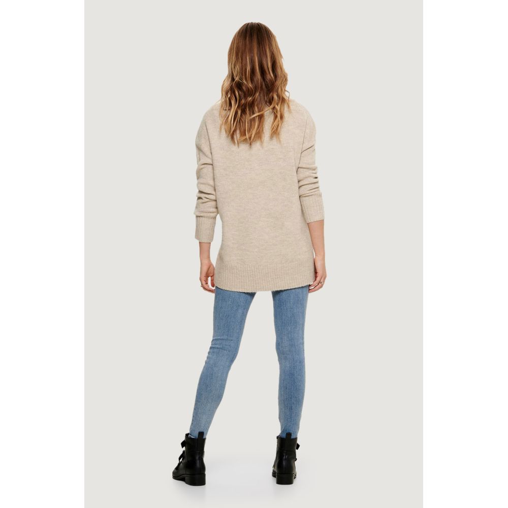 Maglione in acrilico beige