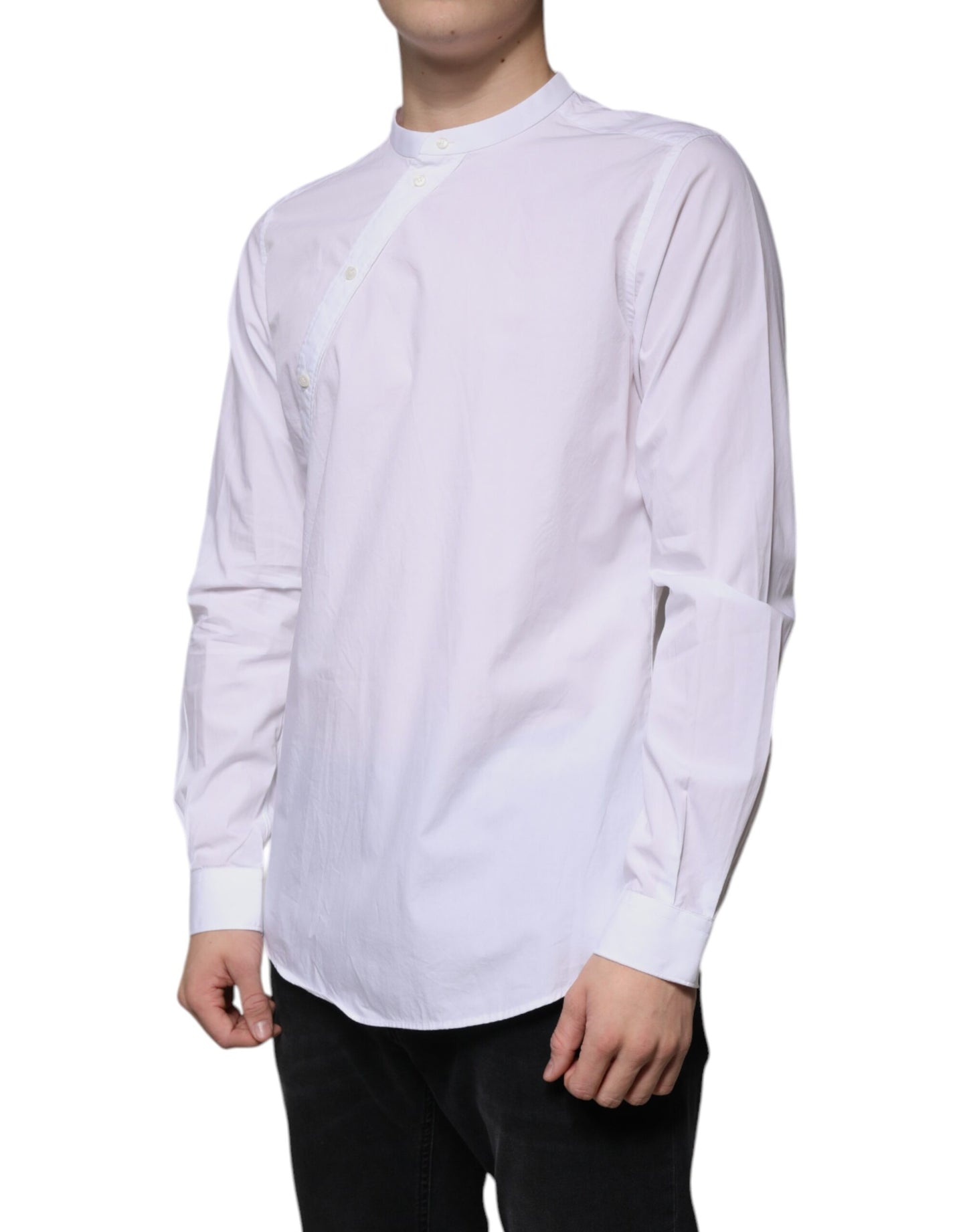 Weißes Slim Fit MARTINI-Hemd aus Baumwolle