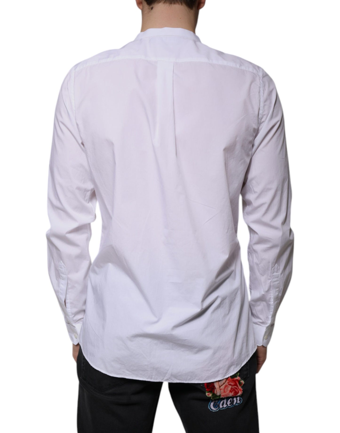 Weißes Slim Fit MARTINI-Hemd aus Baumwolle