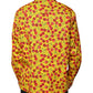 Gelbes Cherry Button Down Herren Freizeithemd