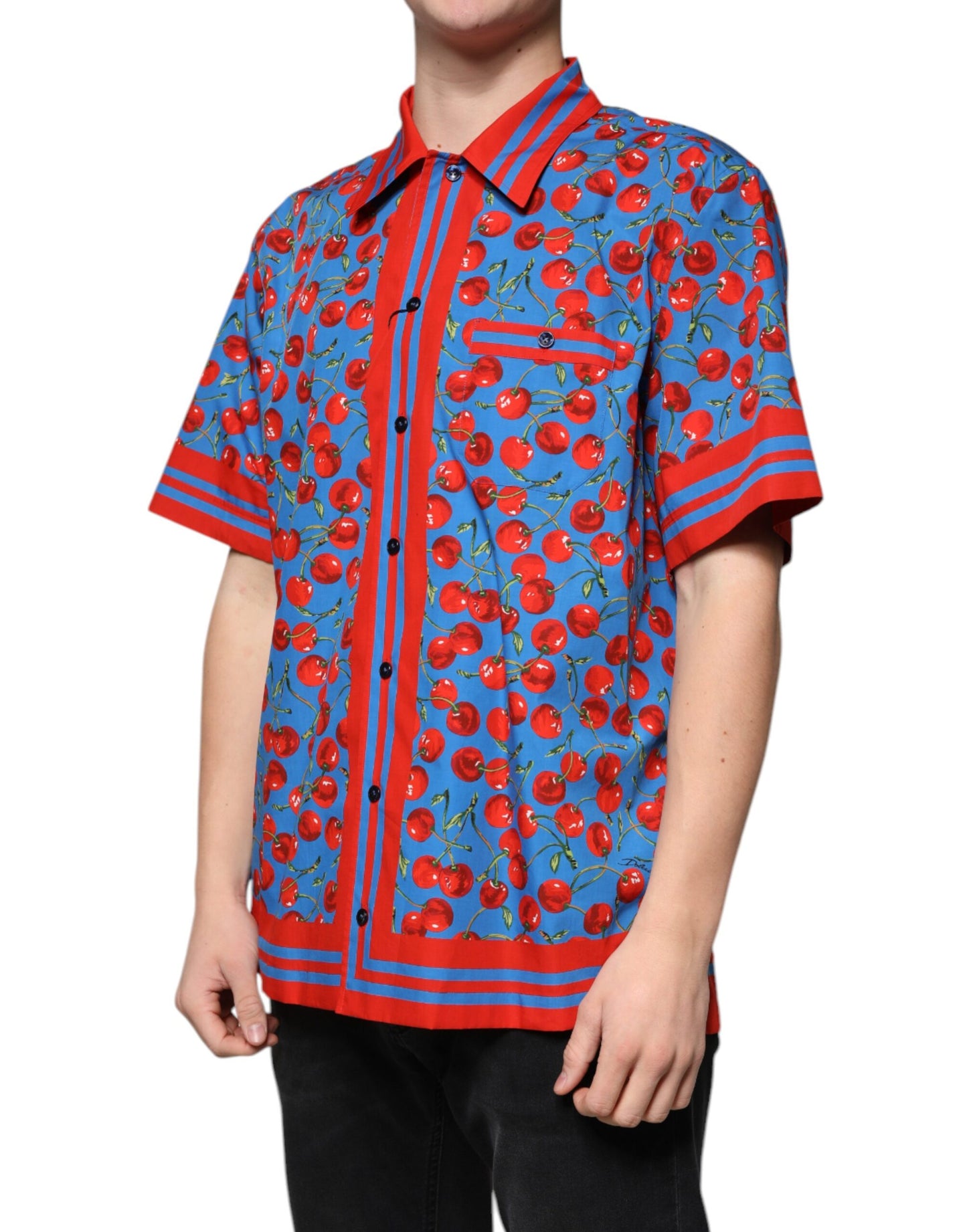 Blue Cherry Freizeithemd aus Baumwolle mit Knopfleiste