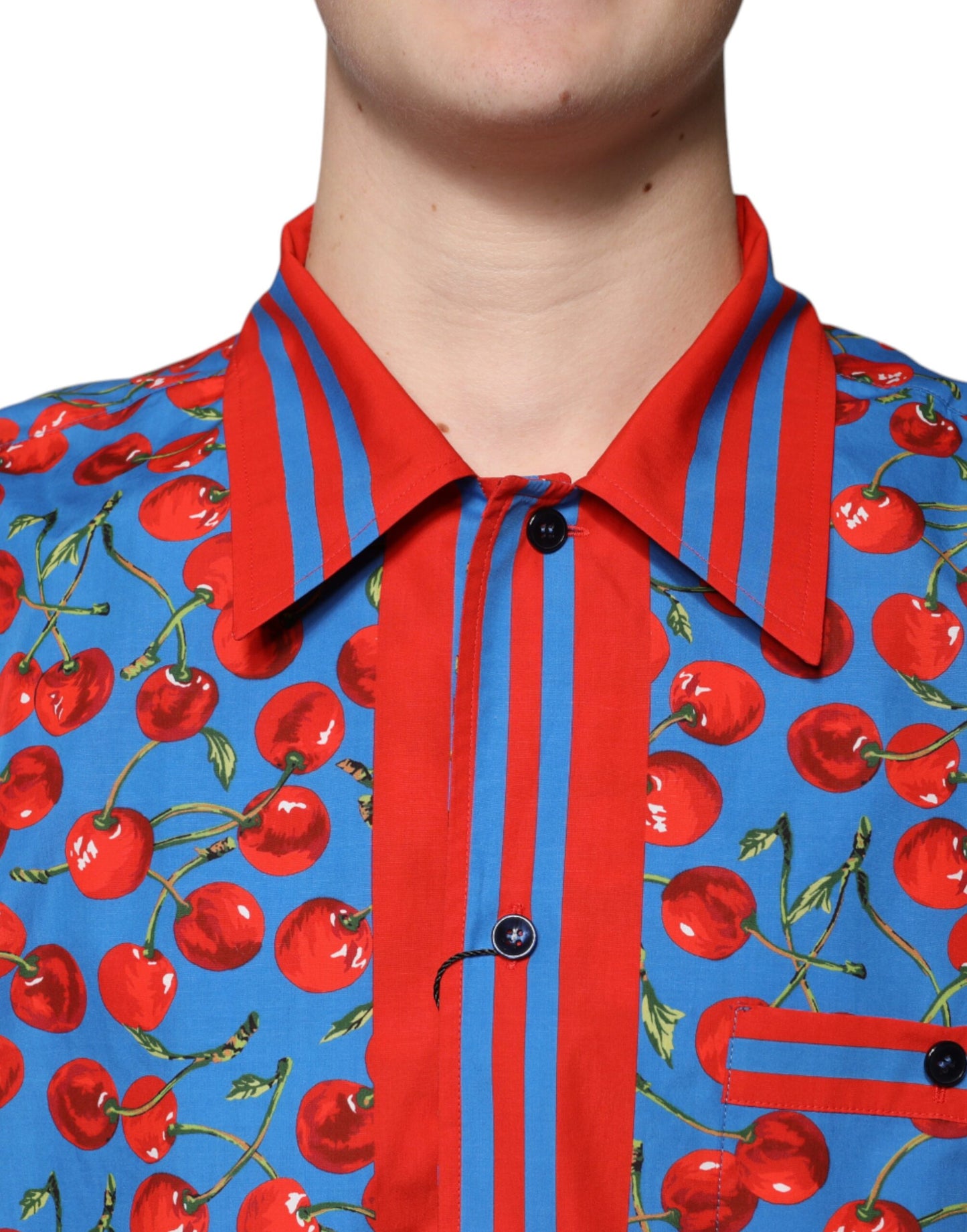 Blue Cherry Freizeithemd aus Baumwolle mit Knopfleiste