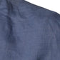 Blaues, langärmliges Freizeithemd mit Knopfleiste und Logo