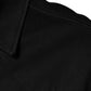 Schwarzes Button-Down-Hemd aus Baumwolle mit Kragen