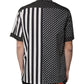 Schwarz-weiß gestreiftes Button-Down-Freizeithemd