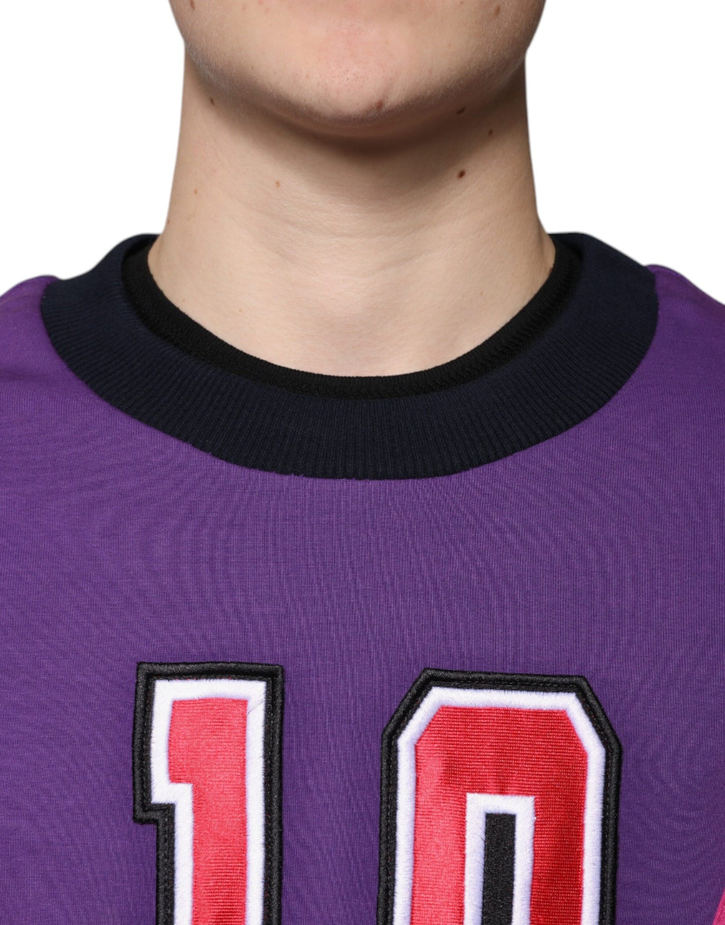 Mehrfarbiger Herren-Sweatshirtpullover mit Rundhalsausschnitt