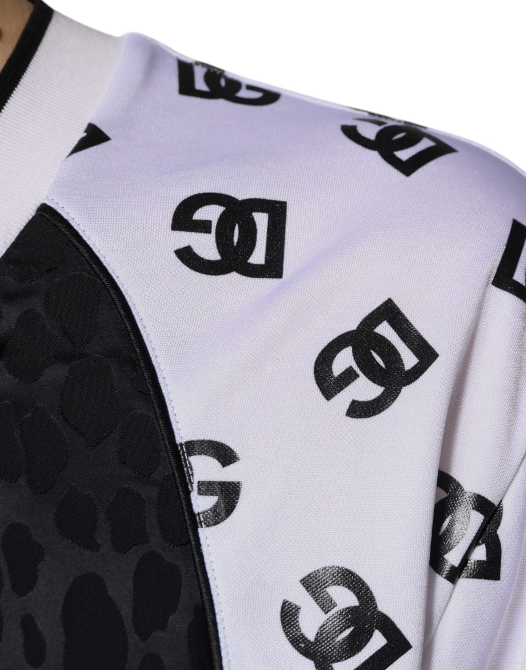 T-shirt a maniche corte da uomo con logo bianco e nero