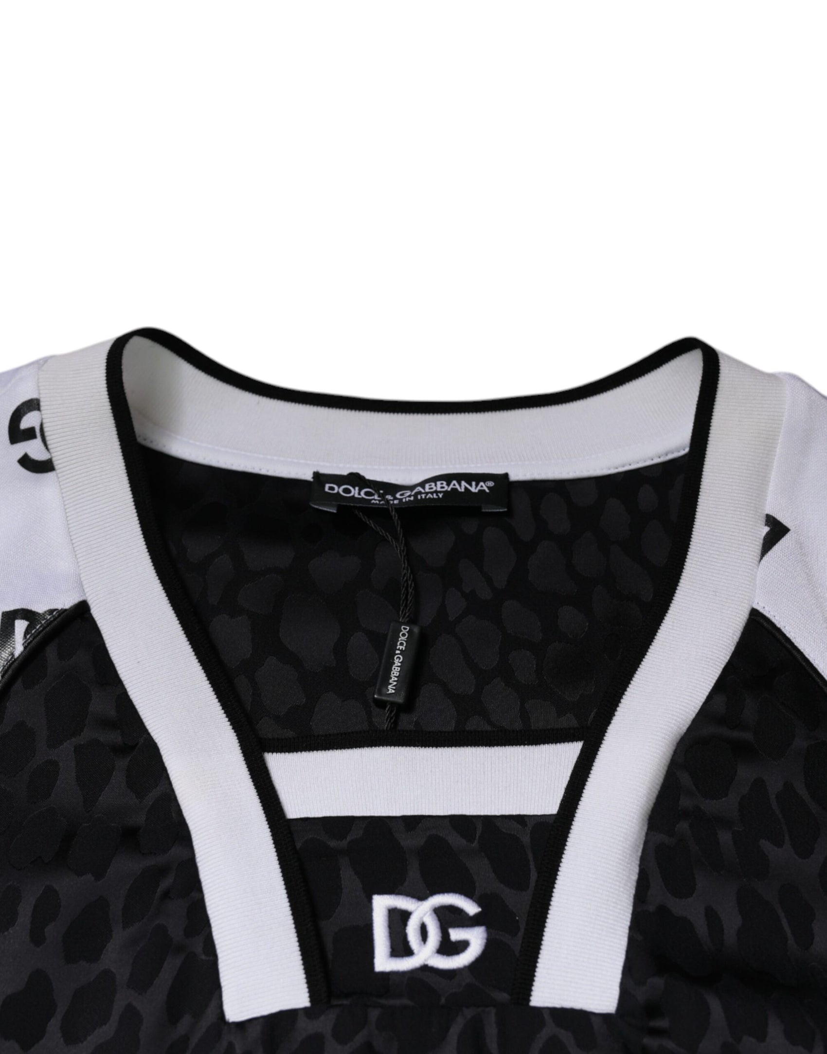 T-shirt a maniche corte da uomo con logo bianco e nero