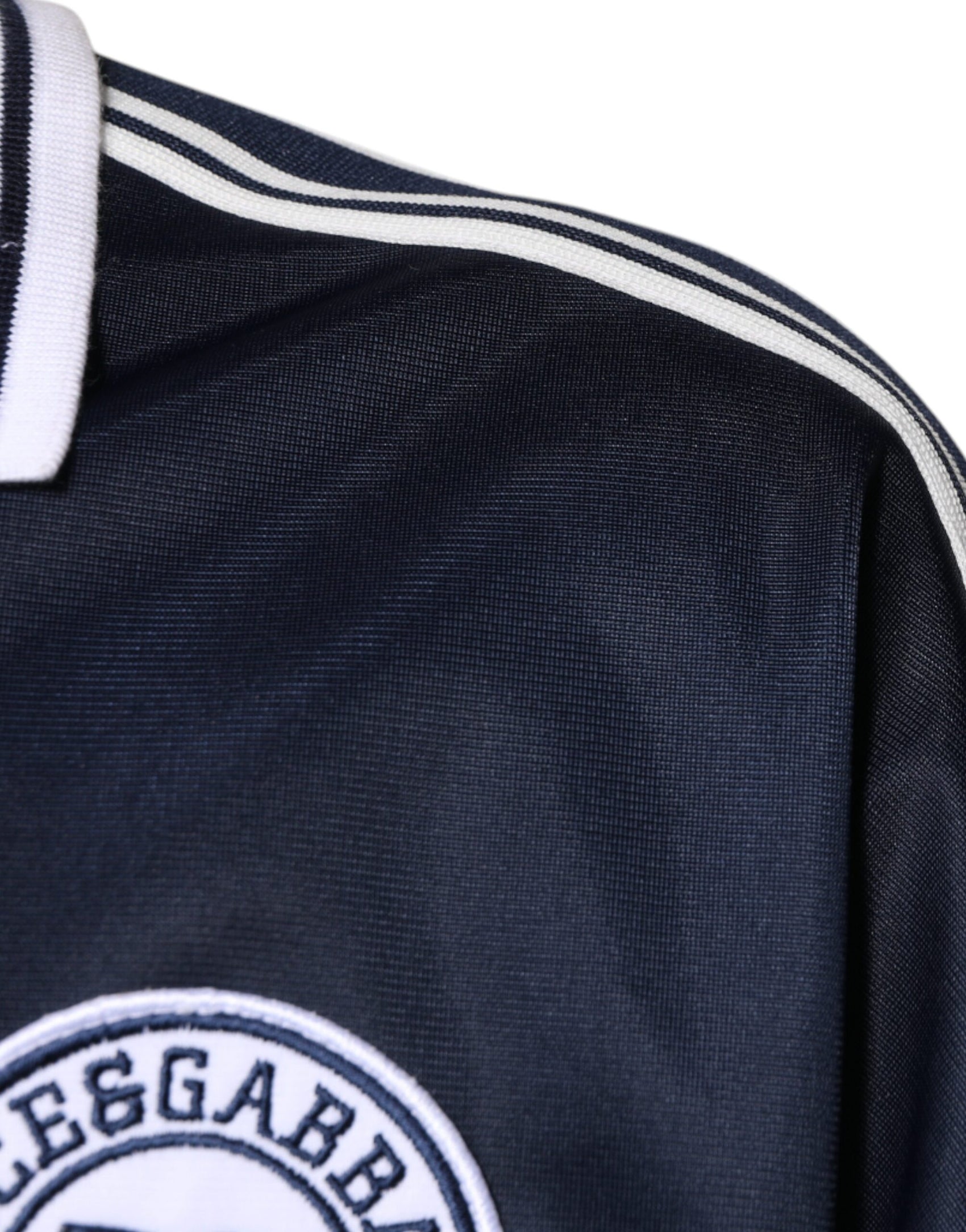 T-shirt a maniche lunghe in jersey blu bianco Milano